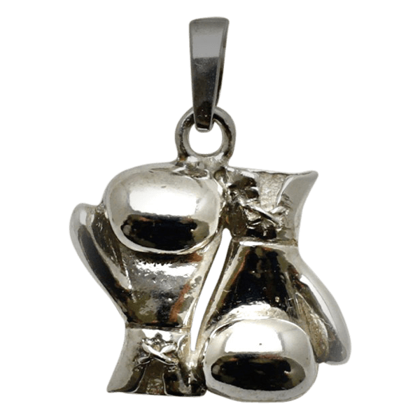 Sterling Silver Boxing Glove Pair Joined
