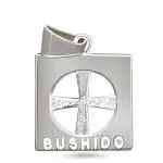 9ct White Gold Bushido Cross Thin