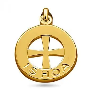 9ct Solid Gold Ishoa Cross Thin