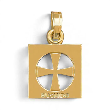 9ct Solid Gold Bushido Cross Thick