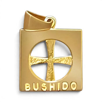 9ct Solid Gold Bushido Cross Thin
