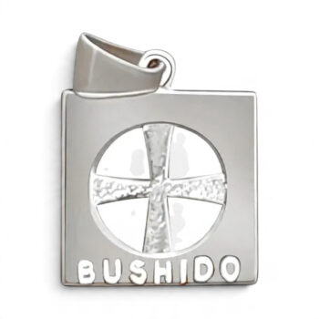 9ct White Gold Bushido Cross Thin