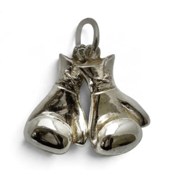 Sterling Silver Boxing Glove Pair Separated